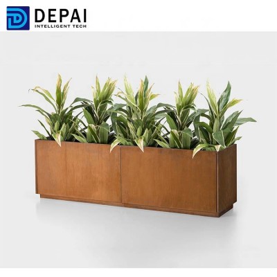 Rusty style decorative flower metal planters pot for garden planting