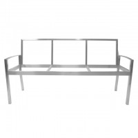 Swimming Pool Patio Stainless Steel Furniture Leg Metal Bench Seat Metal Frame